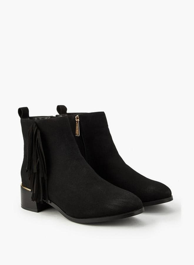 Flora Bella Women'S Block Heel Ankle Boots