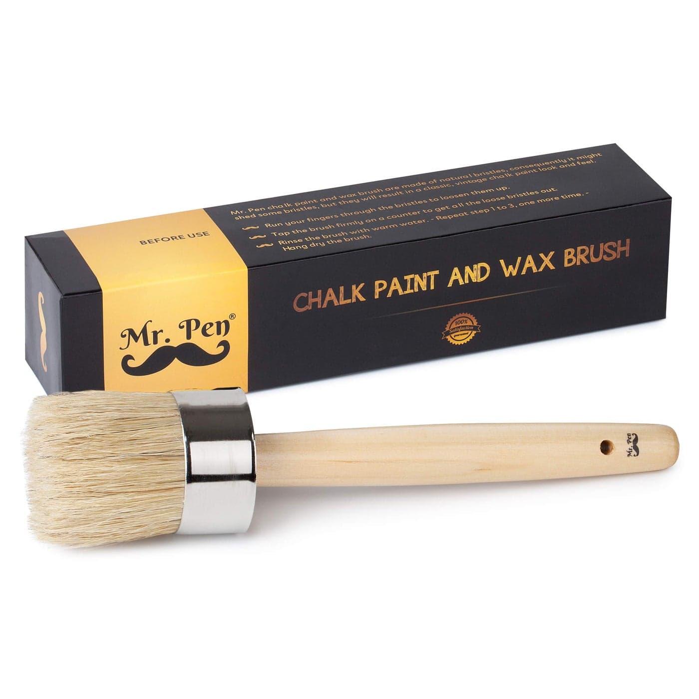 Mr Pen Chalk Wax Paint Brush 2 Inch Round Furniture Chalk Paint Brushes