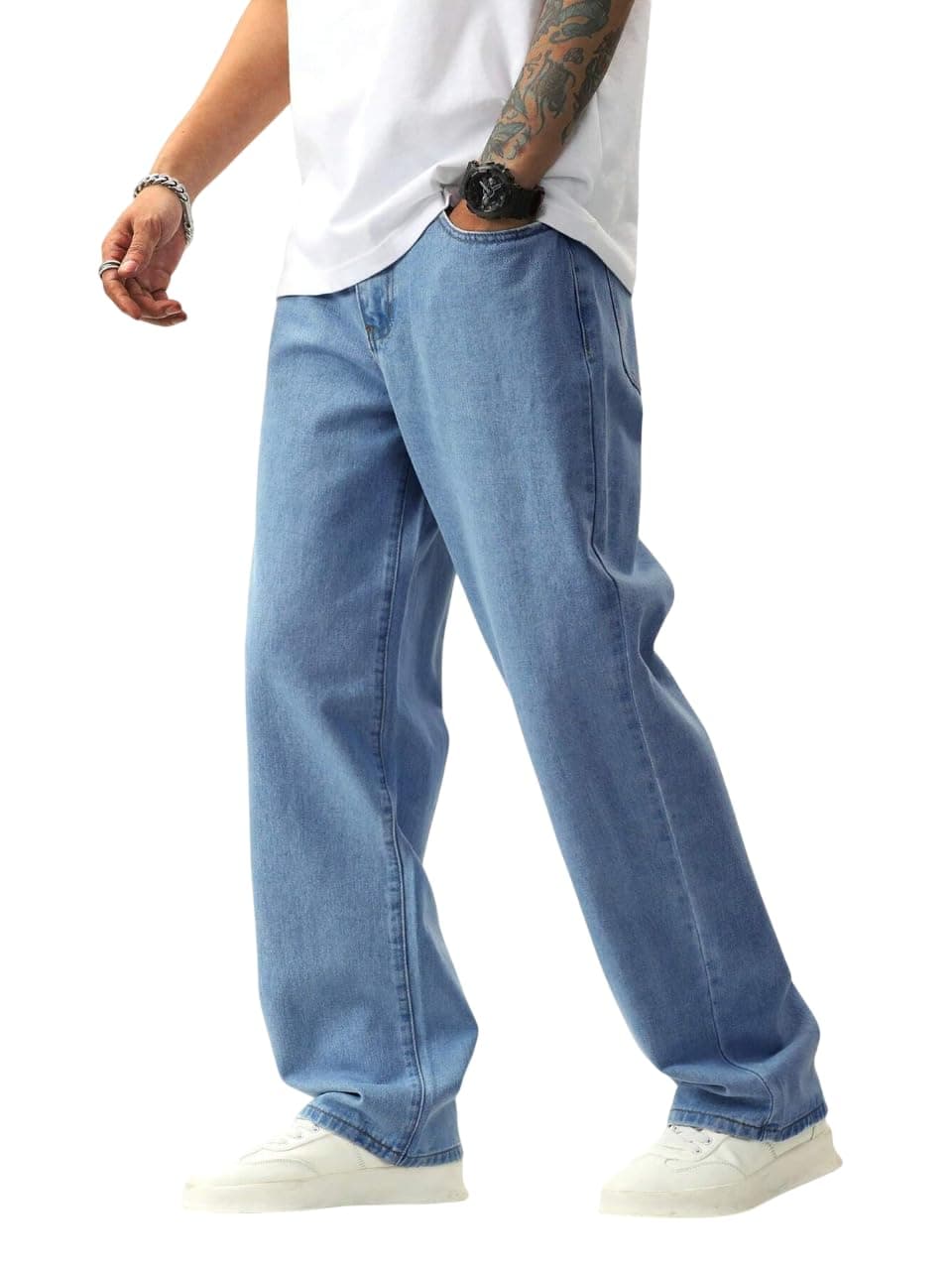 JVX Jeans for Men || MenJeans || MenJeans Pants || DenimJeans (NJJ-05) (in, Numeric, 30, Blue)