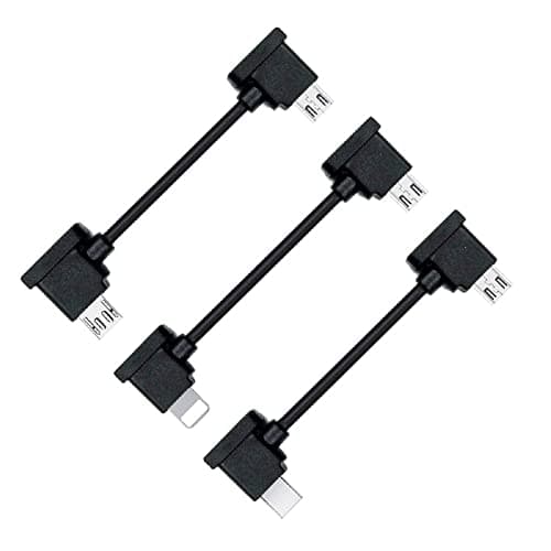cablecc 3pcsSet Remote Controller Data Cable TypeC Micro to Micro USB for Mavic Pro Platinum Mavic Park RC Accessories