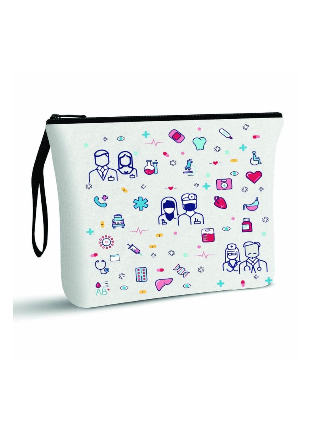 PRINTSHOP4ME Doctors Day Cosmetic Bag for Women - Stylish Doctors Day Gift for Women - Doctors Day Thank You Gift - Cosmetic Bag for Women Doctors
