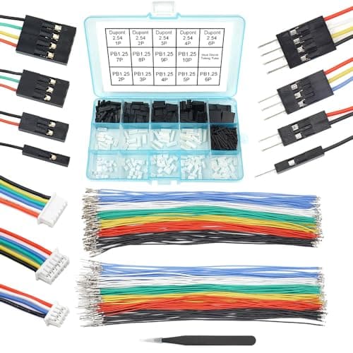 PB125 to Dupont 254mm Connectors and Cables Kit Compatible with Molex PicoBlade 125mm Pitch Connectors 20cm Wires for Pixhawk248
