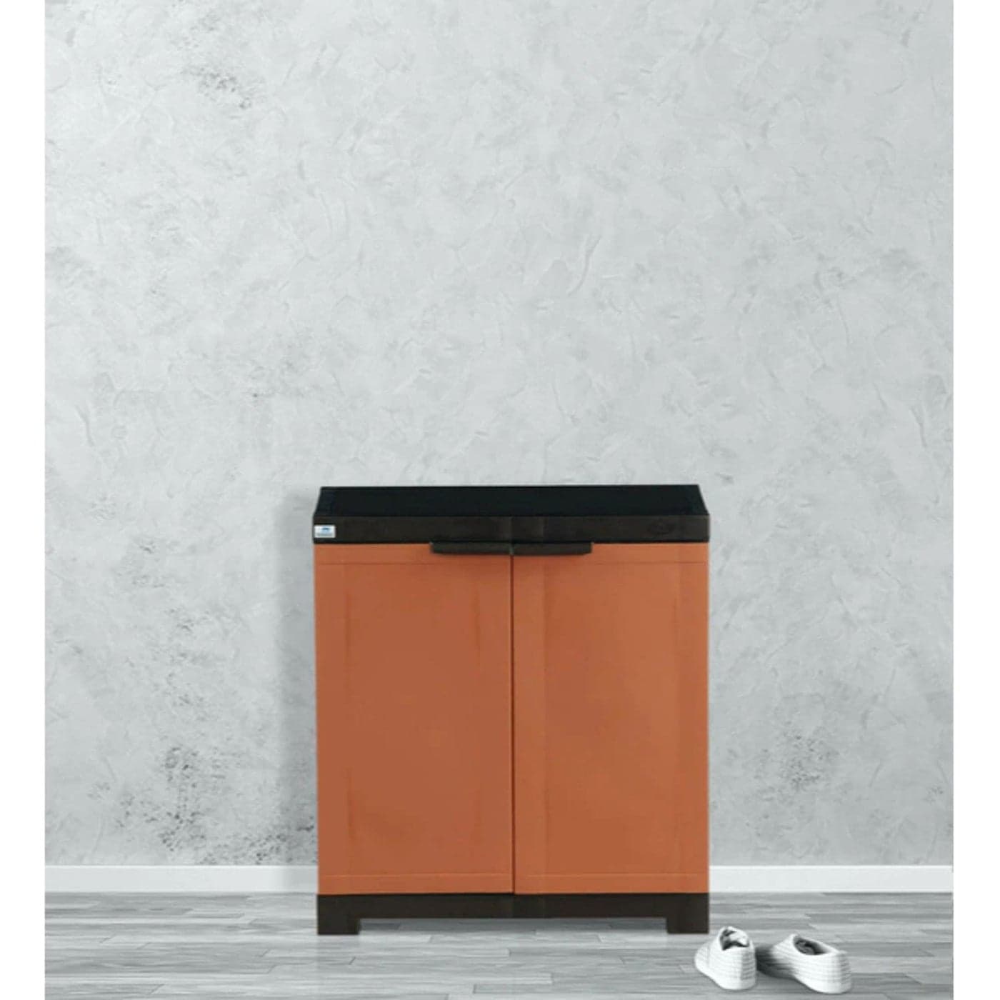 Nilkamal Freedom Mini 09 (FMSC09) Plastic Shoe Cabinet (Rust Brown)