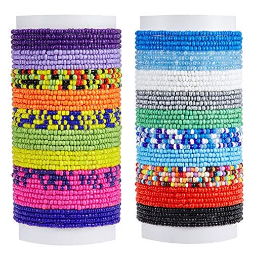 Hicarer 20 Pieces Waist Bead Jewelry Women Waist Chain Colorful Body Beach Bikini Belly Chains Bohemia Body Jewelry Accessories