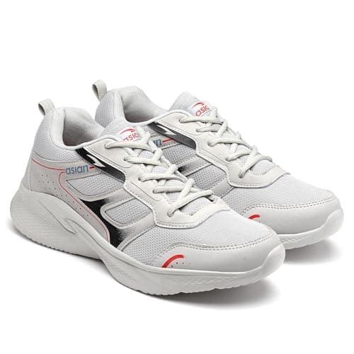 ASIAN Men TOOFAN-02 Running and Casual wear Shoes with Laces, Lightweight and Comfortable Shoes with Upper mesh Fabric and EVA Sole for Men & Boys for Sports and Gym,UK 9