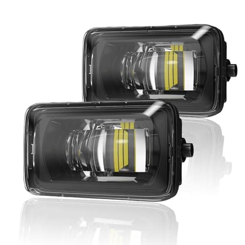 wideep Premium LED Fog Light Assemblies For F150 2015-2020 Ford and 17-19 F250/F350/F450 Super Duty, White Light Fog Lamp Assembly Kit, Plug and Play Anti-fog IP67 DC 12V, 2Pcs, JL3Z-7222-D