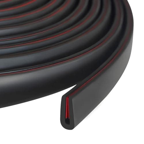 Rubber Edge Trim 116 Self Adhesive Flexible U Channel Edge Protecter for Sheet Metal Car Doors U Shaped Sharp Edge Guards Fit for 0564 Wide Edge Black Color 10Ft EPDM Material