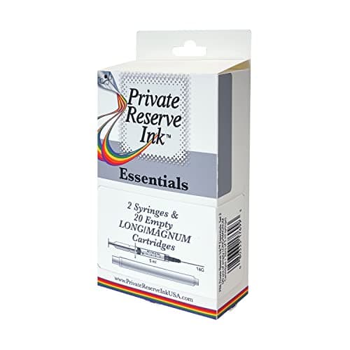 Private Reserve Ink Essentials Kit 2 20 pcs of Empty Long cartridges 2 pcs of 5 ml Syringe