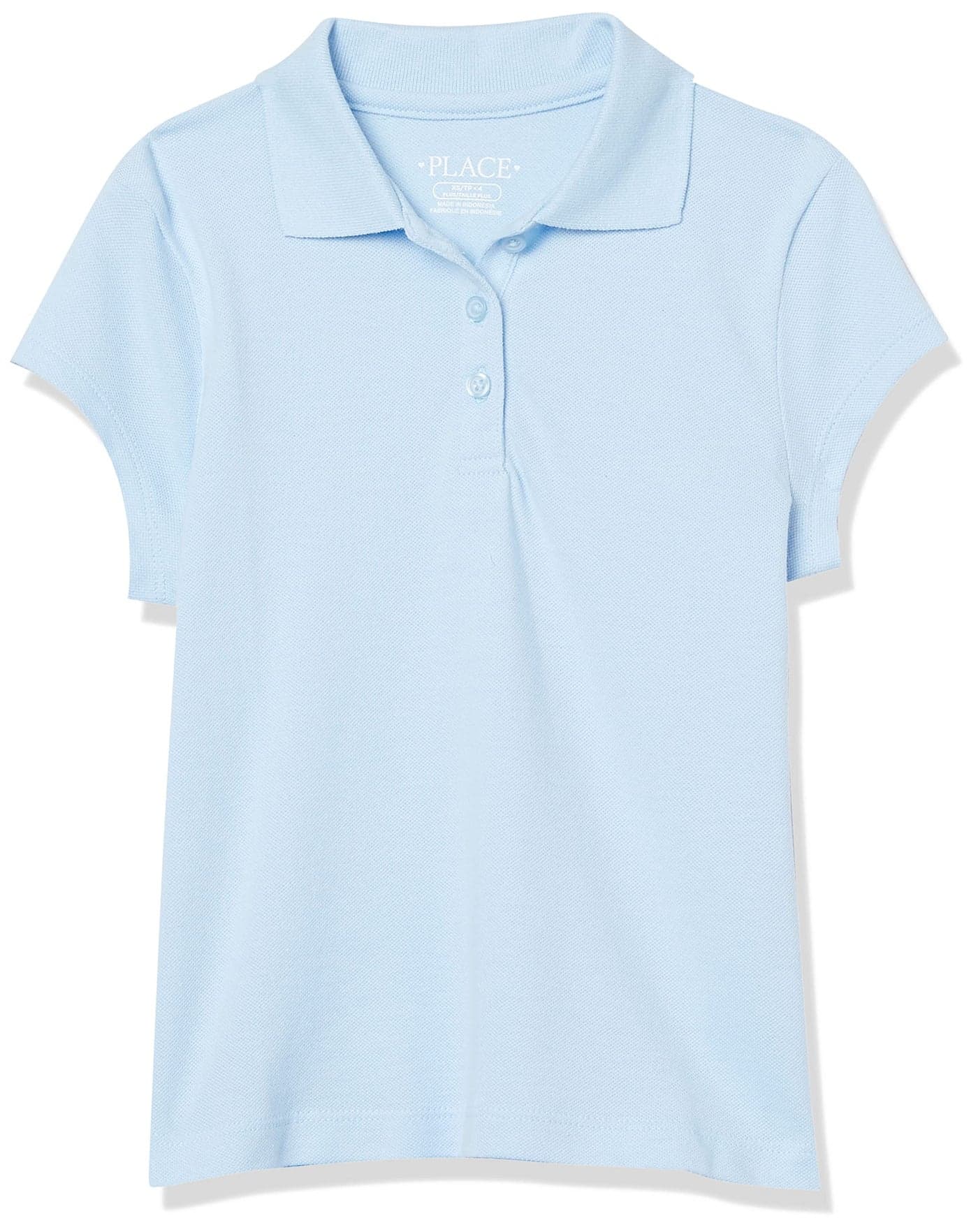 The Children's Place Girl's Short Sleeve Pique Polo, Daybreak, Large