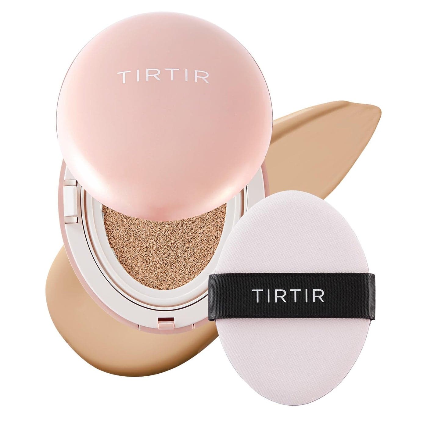 TIRTIR Mask Fit All Cover Pink Cushion Foundation High coverage Velvety Matte Finish Lightweight Flawless Corrects Redness Korean Cushion 24N Latte Full Size 063 Fl Oz