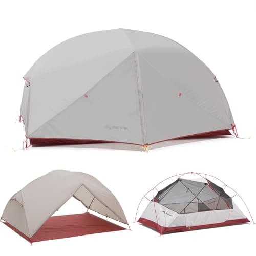 BISINNA Backpacking 2 Person Tent Lightweight 3 Season Camping Tent 20D 380T Nylon Rainfly Double Layer Free Standing Includes Footprnint 7001 Aluminium Poles for Camping Hiking Biking