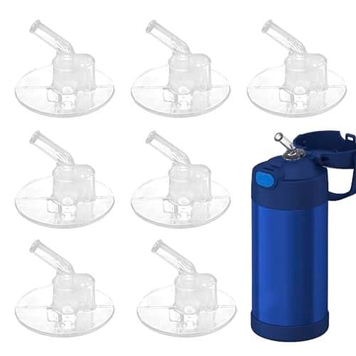Greant 7 PCS Replacement Straws for Thermos 12oz Bottle Model F401 F410 Replacement Parts for Thermos F401 fit Funtaier 12 oz