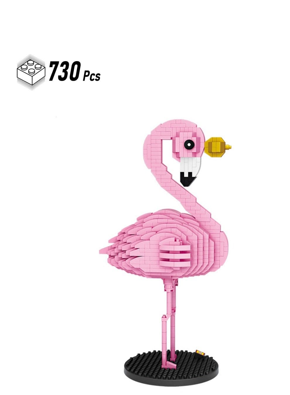 730pcs Pink Bird Model Set Building Blocks Leisure Decompression Assembly Toys Children Adult Home Decorations