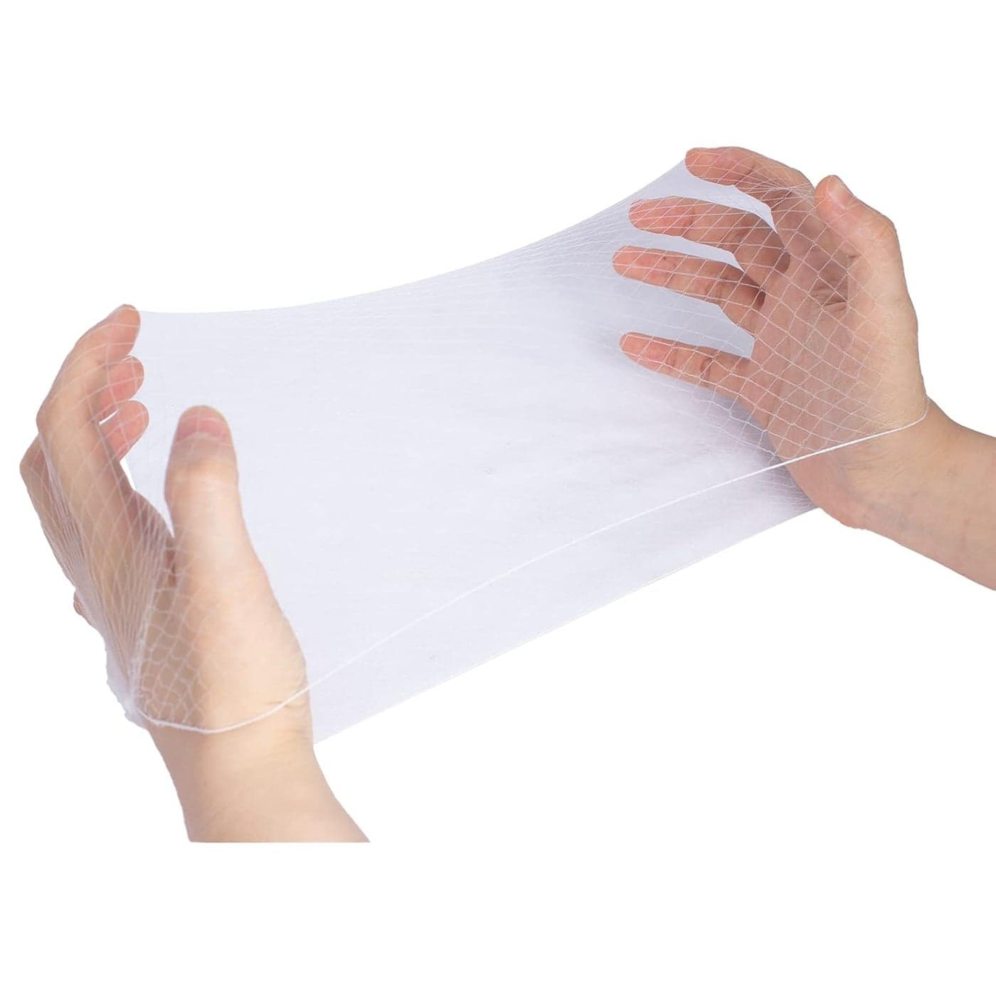10PCS Mesh Hairnets for Sleeping Ballet Food Service and Wigs 20 Invisible Elastic Edge 50cm White