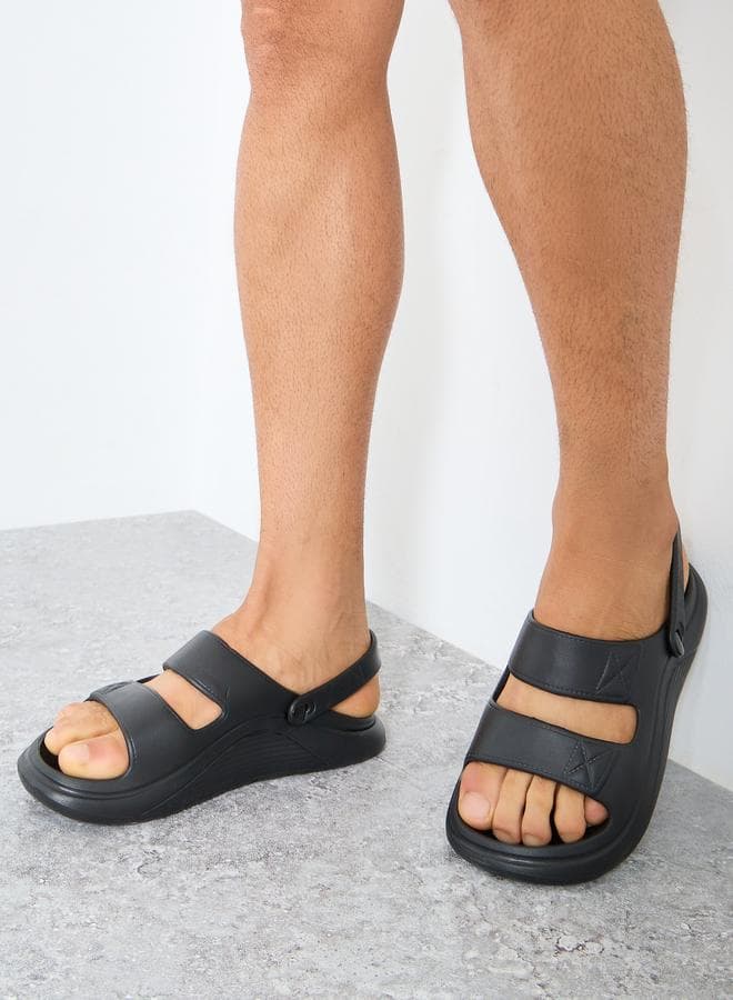 Styli Men Dual Strap Comfort Sandals