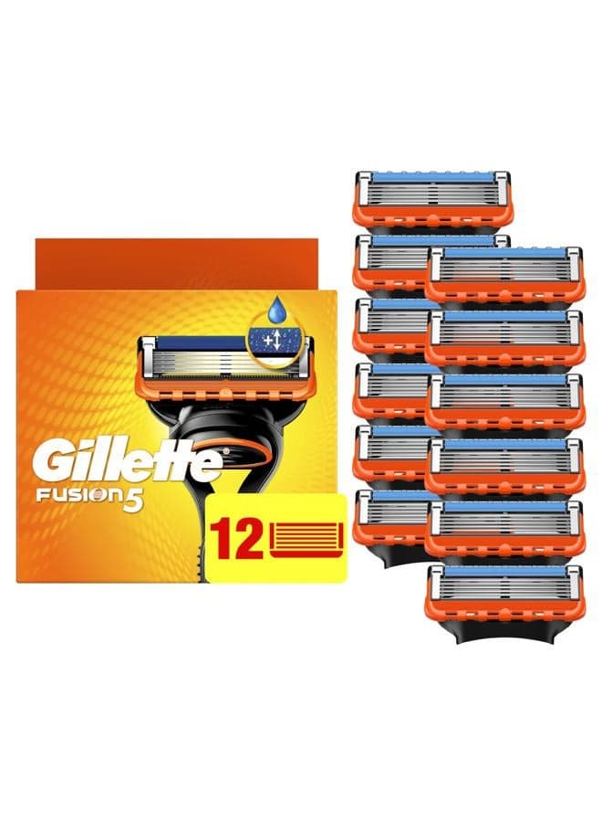 Fusion Manual Men's Razor Blade Refills, 12 Count, Mens Razors/Blades