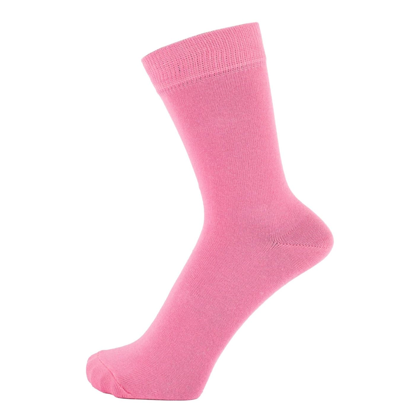 ZAKIRA Finest Combed Cotton Dress Socks in Plain Vivid Colours for Men, Women, 6-9 (US), Pink