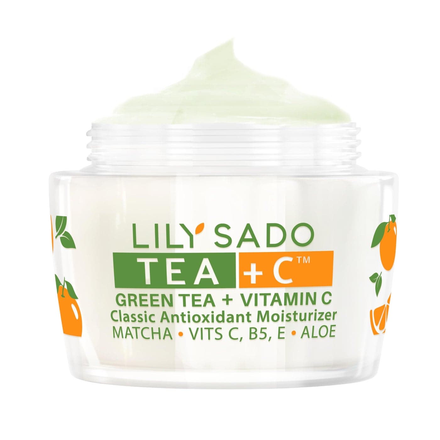 LILY SADO TEAC Green Tea Vitamin C Moisturizer Antioxidant AntiAging AntiWrinkle Daily Moisturizing Lotion Hydrates Softens Firms Tones for Luscious Radiant Skin For Women Men