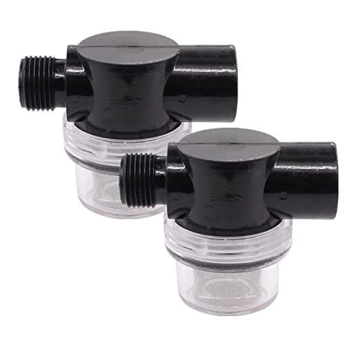 TwistOn Pipe Water Pump StrainerRV Water Pump Filter Compatible With Shurflo Or Wfco12 Npsm InletOutlet With 80 Mesh Stainless Steel Filter Screen For RV Marine Replacement 2 Pack