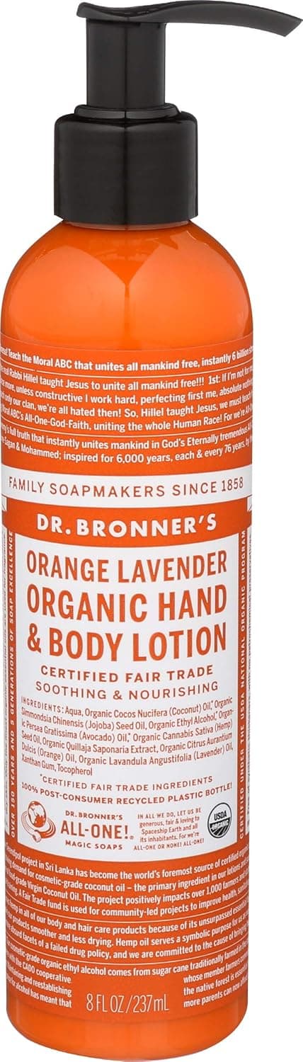 Dr. Bronner's, Lotion Orange Lavender Organic, 8 Fl Oz