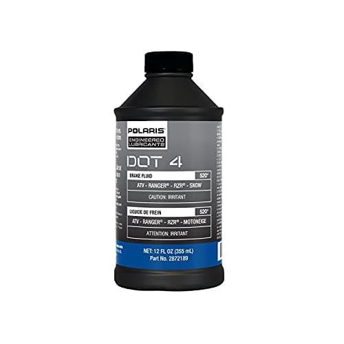 Polaris DOT 4 Brake Fluid for RANGER, RZR, ATV, Snowmobile Models With Hydraulic Brakes, Ultimate Braking Performance, Optimal Brake Lever Response and Sensitivity, 12 Ounce Bottle, Qty 1-2872189