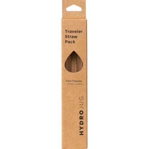 Hydrojug Eco-Friendly Reusable Straws – Ideal for 20 oz, 32 oz, 40 oz Travelers & 32 oz Sport Bottles – Dishwasher Safe & BPA-Free - 4 Pack