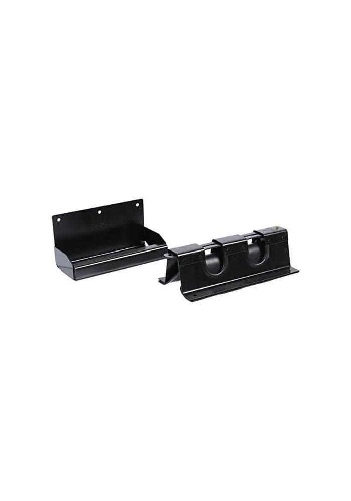 DC Cargo Mall Double Holder for Bar Load Locks - Classic Rod Carrier for Trucks, Trailers, and Garages