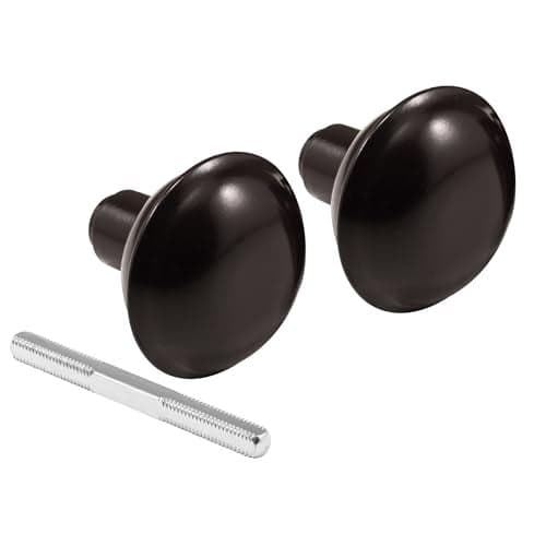 PrimeLine E 2499 Solid Brass Vintage Door Knob Spindle Set 214 In Outside Diameter Bronze Single Pack