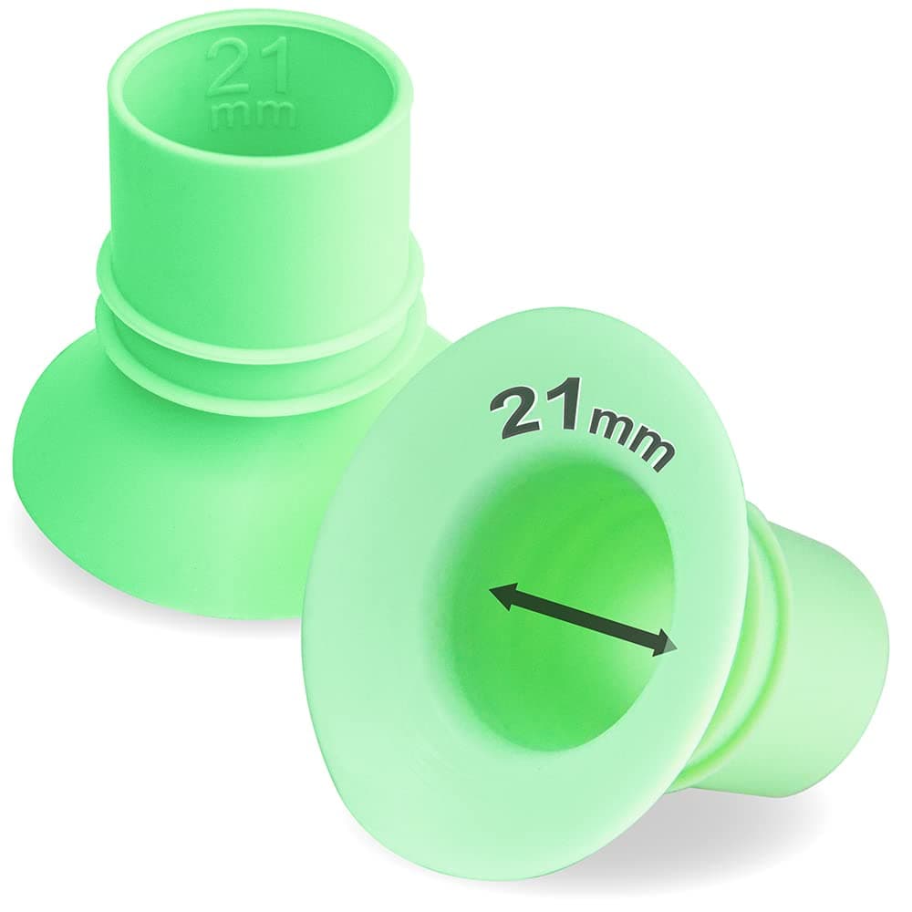 Nenesupply 1st Generation 21mm Flange Insert Compatible with Elvie Flange Pump Parts Elvie Stride Flange Medela Momcozy Spectra Flange Willow Reduce 24mm to 21mm Use as Elvie Inserts Medela Insert