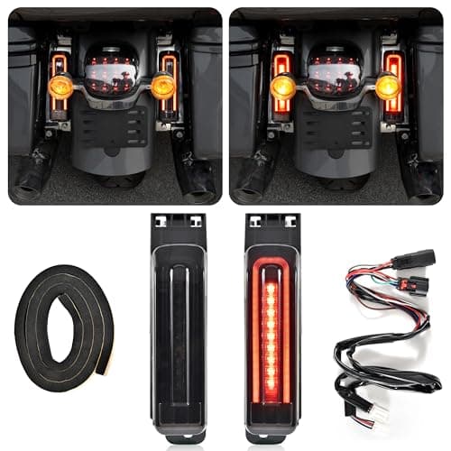VEISUTOR Rear Saddlebag Support Insert Turn Signal for Ultra Limited 20142024 Auxiliary Filler Panel Light Run Brake Turn Signal for Harley Road Glide Limited 20202024 Accessories 2PCS