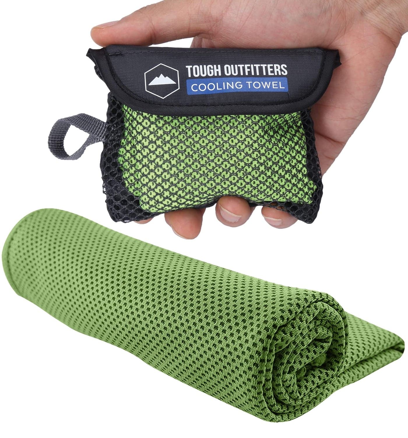 Tough Outdoors Cooling Towels (38.5"x12") - Cooling Towels for Neck & Face, Cooling Neck Wraps - Ice Towel & Sweat Rag for Camping, Gym, Yoga & Sports