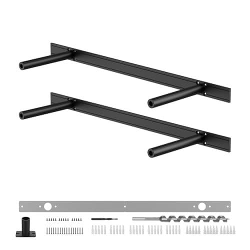 Floating Shelf Bracket Heavy Duty Shelving BracketsDecorative Floating Shelf Hardware BlackHidden Metal Shelf Support Bracket Heavy Duty Floating Mantel Bracket200lbs 22X6X12Starter Jig