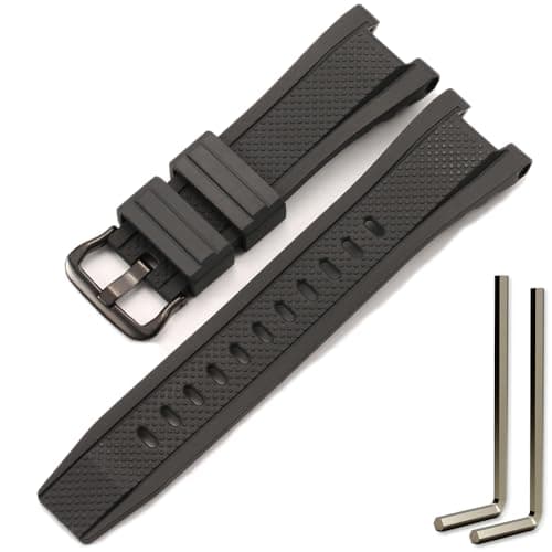 MCXGL Compatible with Gshock Resin strap Replacement for Casio GST-210 GST-W110 GST-W100 GST-S110 GST-S100 GST-B100 GST-S300 Watch band