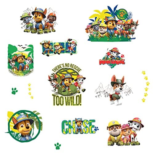 RoomMates RMK3610SCS Paw Patrol Jungle Peel and Stick Wall Decals