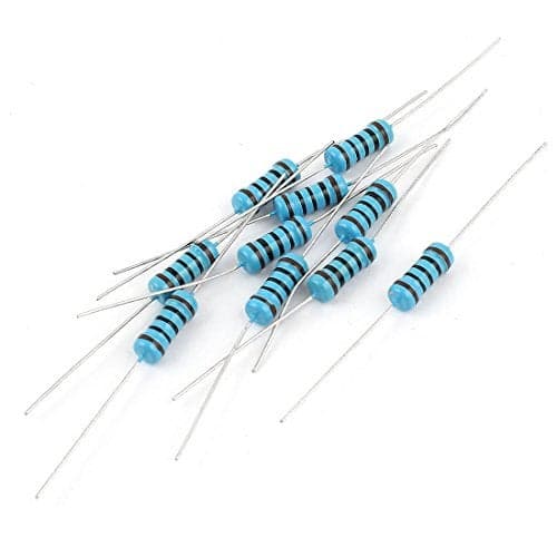 uxcell 10PCS 100 Ohm 1W Resistance Fixed Metal Oxide Film Resistors Blue