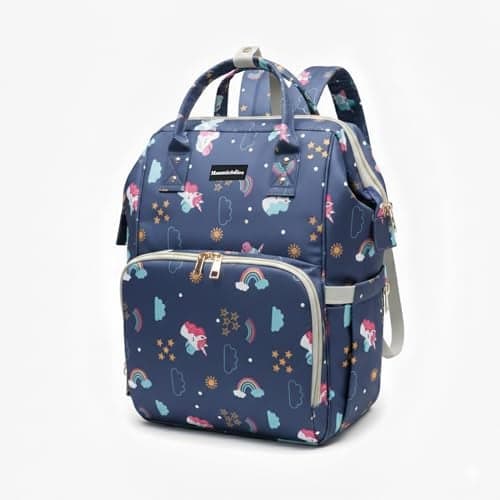 Mammachoice Diaper Bag for Mothers for Travel, Baby Bag for Mother Travel, Hospital Bag for Delivery Women, Baby Diaper Bag for Mom, 16 Pockets with 9 Months Warranty (Pegasus & Starry Sky)
