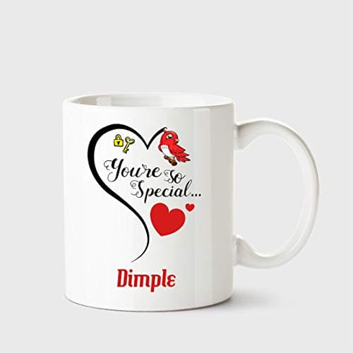 Chanakya You're so Special Dimple White Coffee Name Ceramic Mug