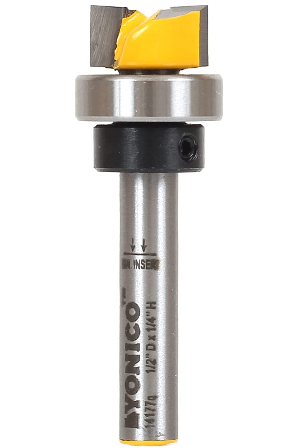 YONICO Router Bits Pattern Bit Offset Flush Trim Template 1/2-Inch Diameter 1/4-Inch Shank 14177q