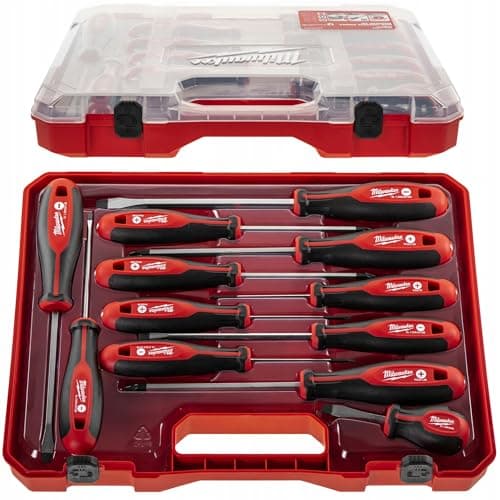 Milwaukee Set of 12 TriLobe Screwdrivers 4932472003Red