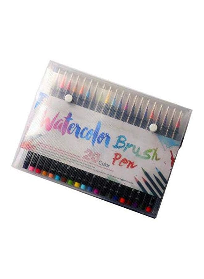 20-Piece Watercolor Brush Calligraphy Pen Set Multicolour
