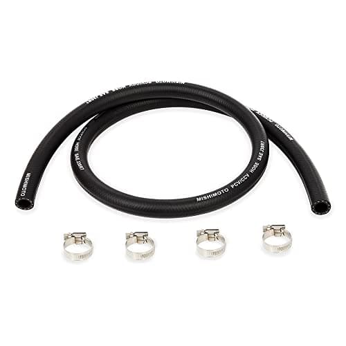 Mishimoto MMHOSE-CC38-4 Universal Catch Can Hose 3/8" x 4', Black