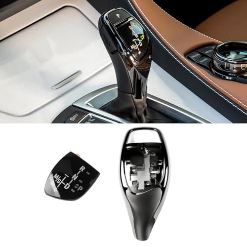 Jaronx Compatible with BMW Gear Shift Knob Cover Trim Replacement for 1F20 F212F223F30 F31 F344F32 F335F10 F116F06 F12 F13 Gear Shift Knob Panel Sticker for BMW 1 2 3 4 5 6 SeriesSport