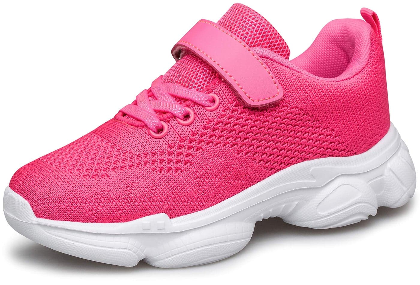 MURDESOT Kids Shoes Toddler Boys Girls Athletic Running Sports Strap Sneakers for Toddler/Little Kid/Big Kid Size 8 Pink
