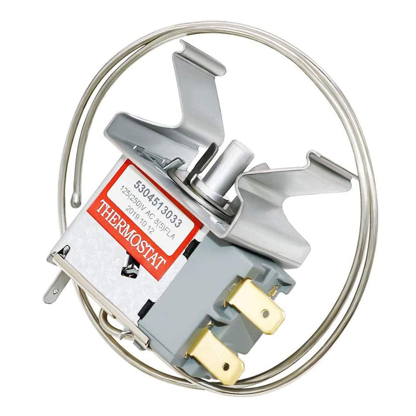 5304513033 Refrigerator Temperature Control Thermostat by Romalon Fit for Frigidaire Kenmore Replaces 297216037 5304503436 216715200 297216033 216715201 216715203 297053873