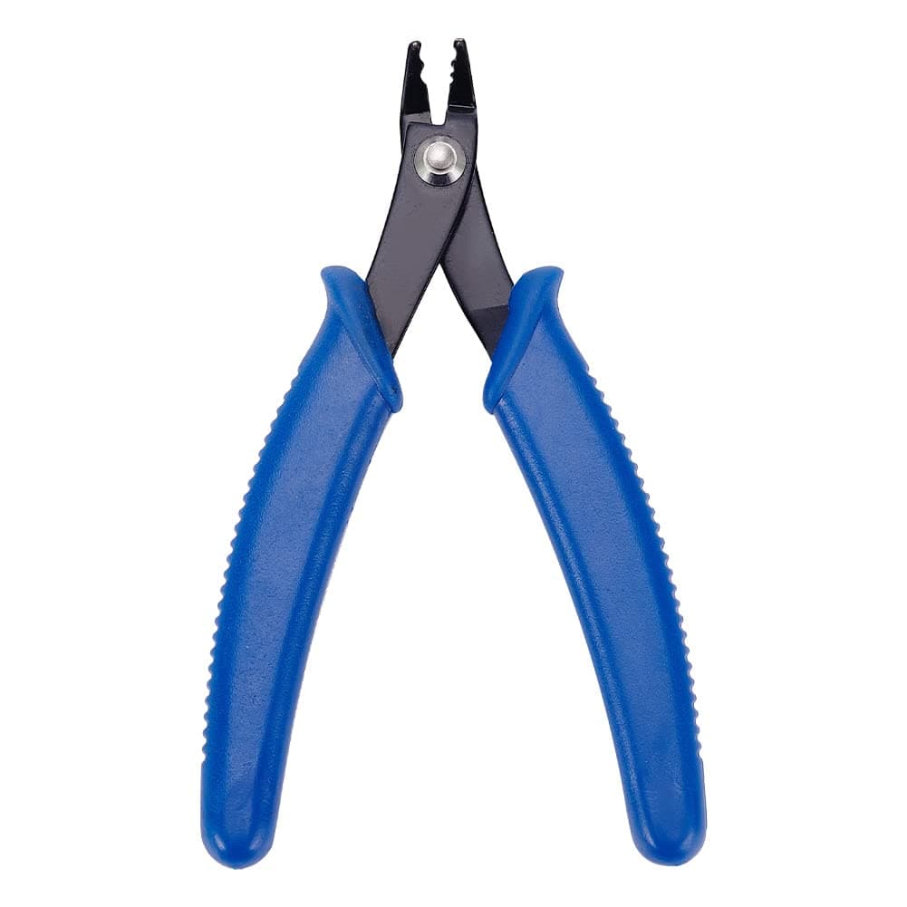 PH PandaHall 1 Set 45 Steel Bead Crimping Pliers Jewelry Making Tools 13cm5 Inch Crimping Crimper Press Pliers with PVC Handle for Jewelry DIY Crafts Making Deep Blue