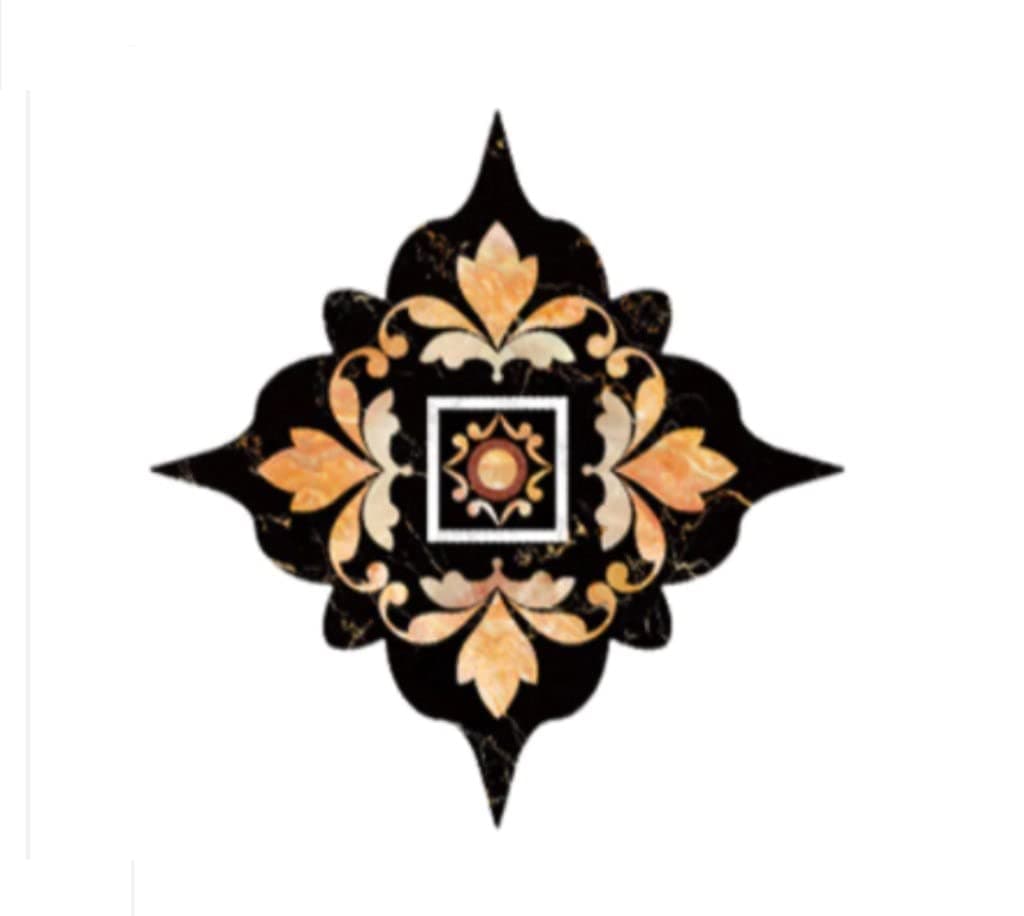 BHOOLU&GOOLU Self Adhesive PVC Waterproof Ceramic Tile Sticker - (8 * 8 CM) - 36 Stickers/pack