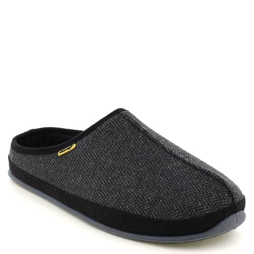 Deer Stags Men's Wherever Tweed Slipper, Black Tweed, 16 Wide