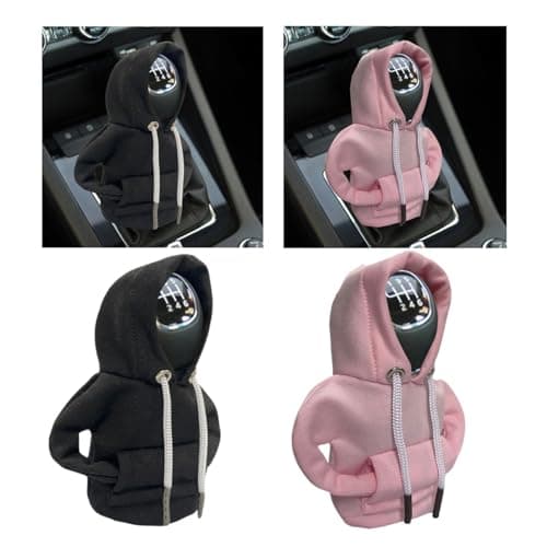 JOYCOURT Car Gear Shift Hoodie, Fashionable Gear Shift Knob Cover, Mini Hoodie for Auto Shifter, Auto Interior Cute Gadgets, Universal Car Decoration Accessories