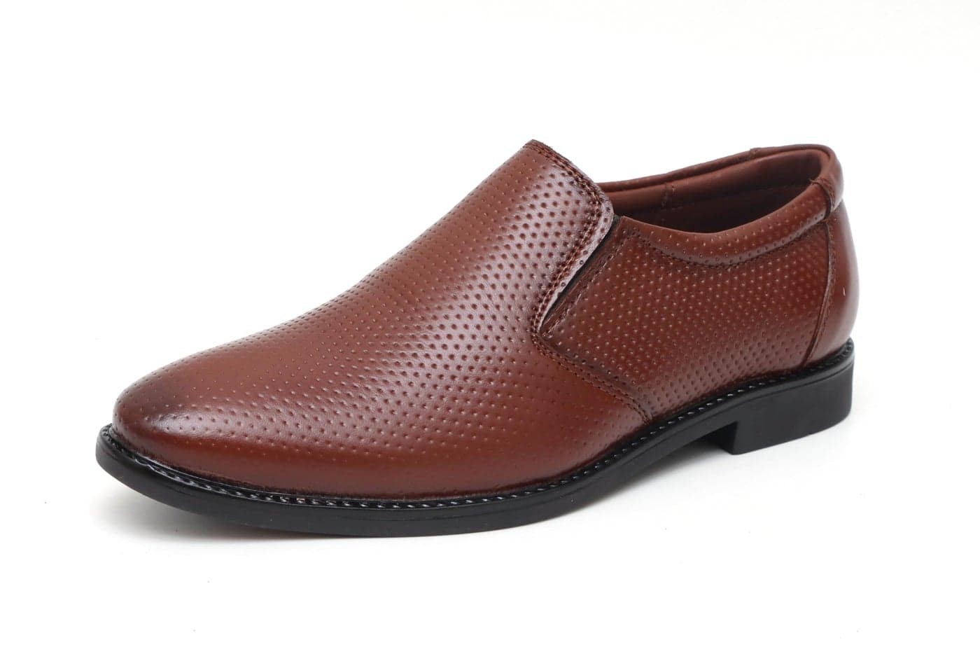 ARAMISH Genuine Leather Tan Formal Mocassin Slip Shoes for Boys - 4 UK