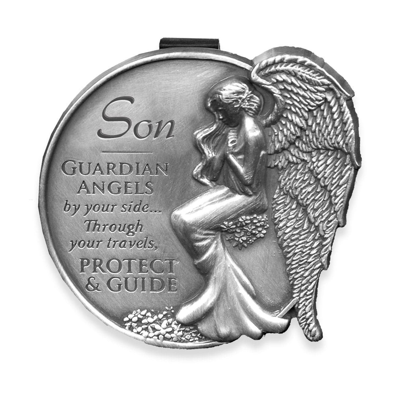 Angelstar 15683 Son Guardian Angel Visor Clip Accent, 2-1/2-Inch, Blue